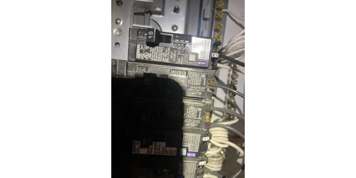 Arc fault circuit breaker replacement Siemens panel White Rock BC