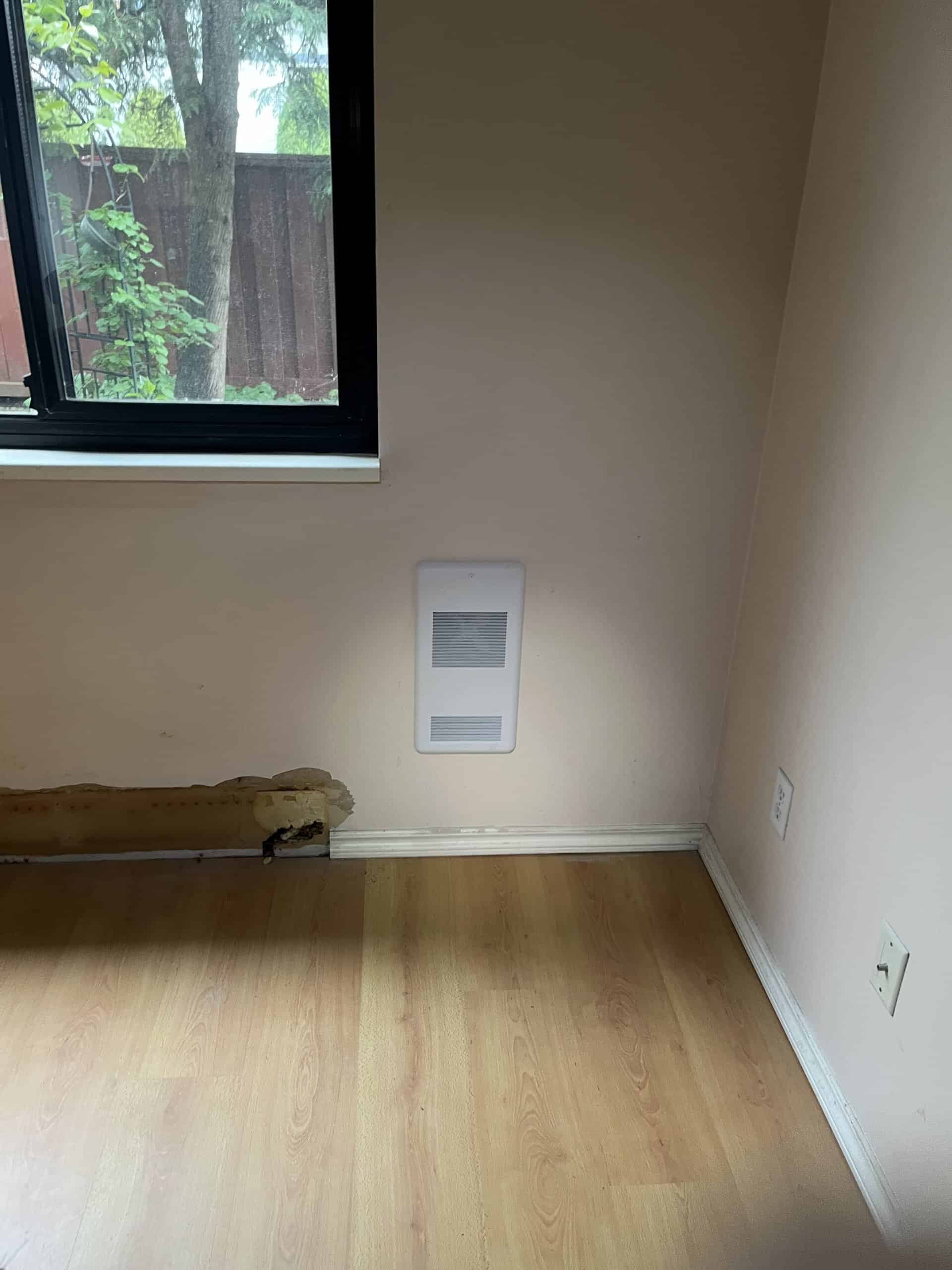 installed a built in wall heater 240v richmond